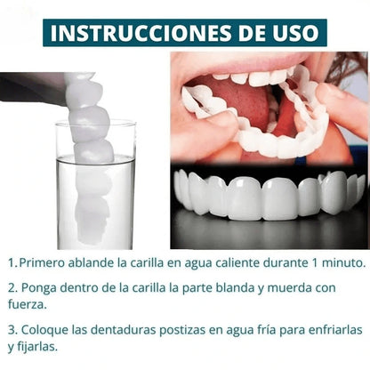 CARILLAS DENTALES SNAP ON DENTURE - CAMBIA TU VIDA Y TU SONRISA AL INSTANTE